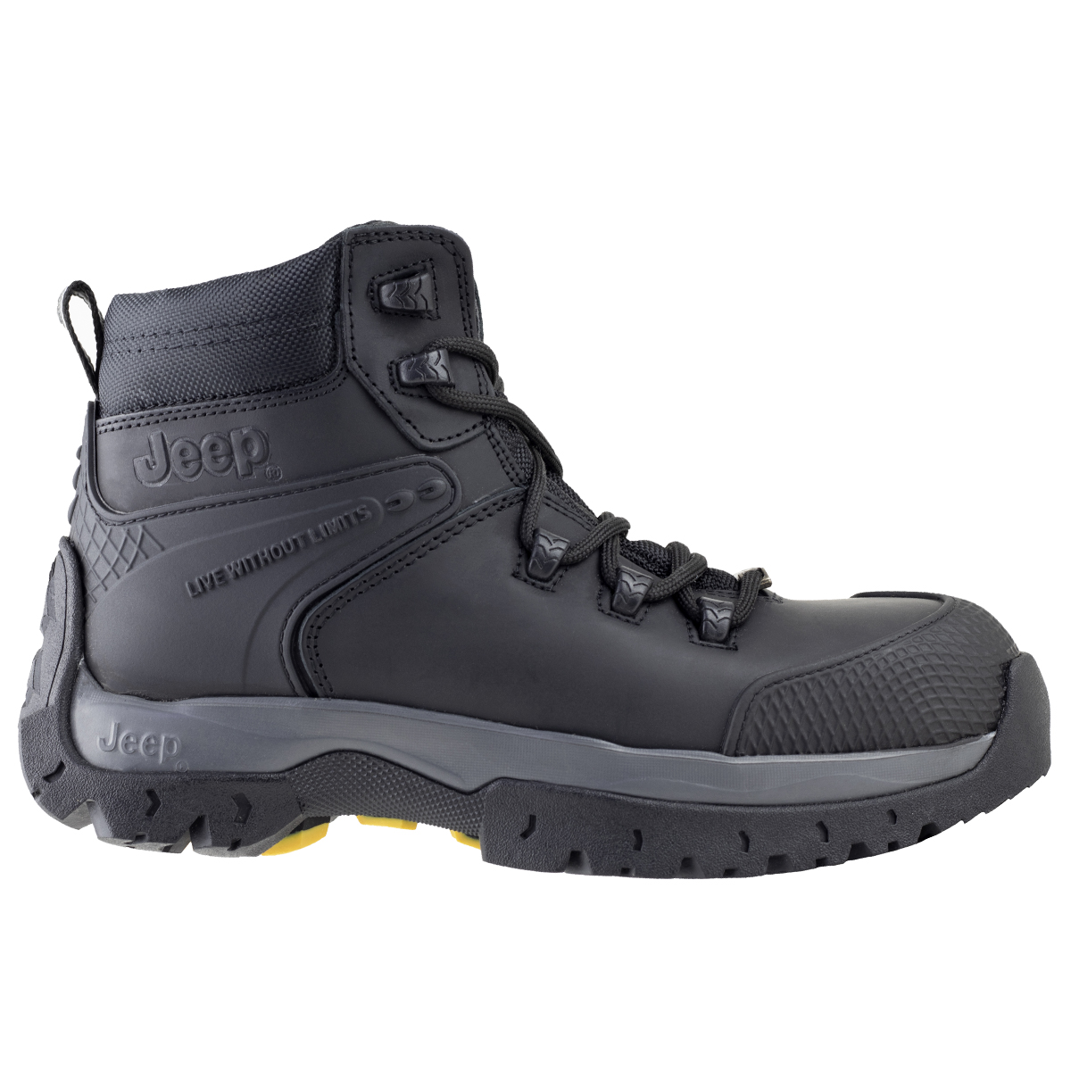 BOTAS INDUSTRIALES PARA HOMBRE JEEP 3560 CRAZY NEGRO ROBUSTA ORIGINAL