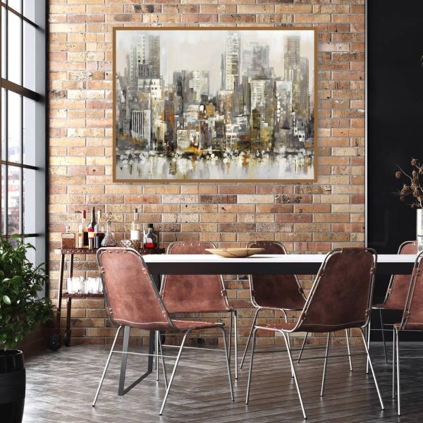 Cuadro Decorativo - Foco Urbano Oro 112 cm x 147 cm