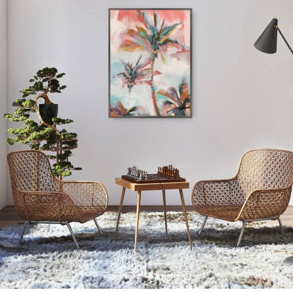 Cuadro Decorativo - Palma de coral 107 cm x 81 cm