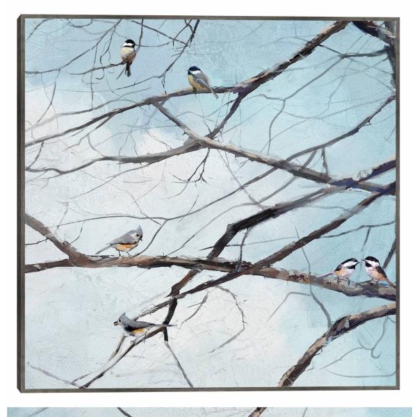 Cuadro Decorativo - Observación de aves 94 cm x 94 cm