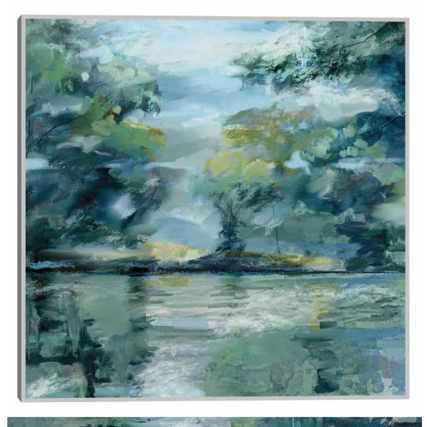 Cuadro Decorativo - Vista junto al lago 94 cm x 94 cm