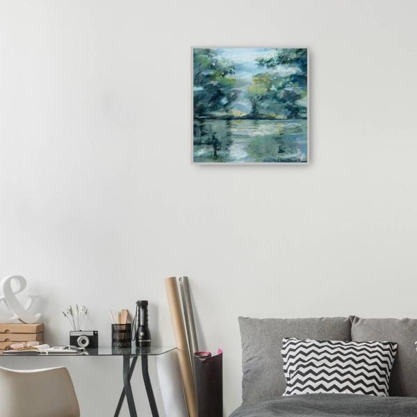 Cuadro Decorativo - Vista junto al lago 94 cm x 94 cm