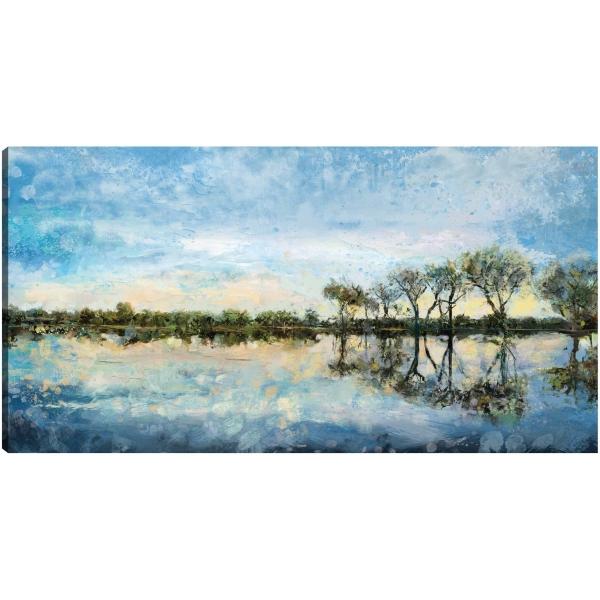 Cuadro Decorativo - Sol junto al lago 71 cm x 137 cm