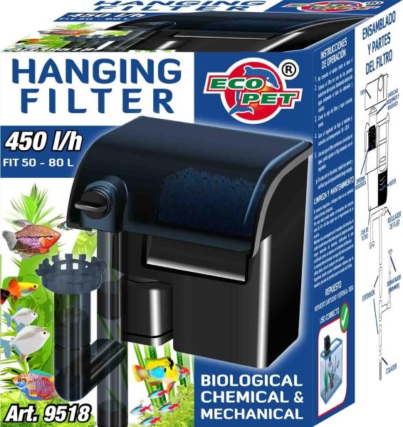 Filtro Externo Cascada Mochila Acuario Pecera 450 L/h 9518