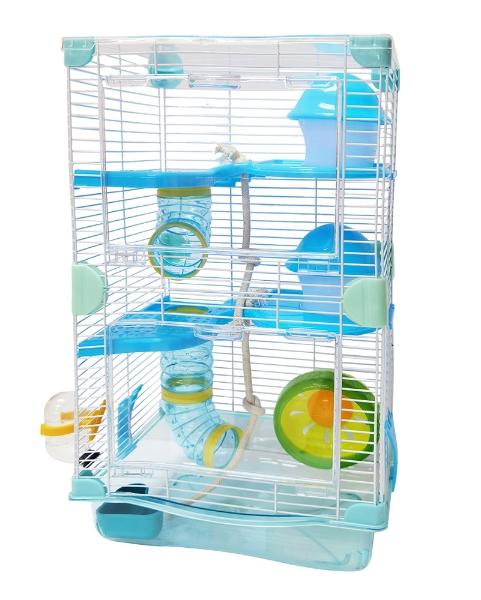 Jaula Casa Hamster Rueda Bebedero Comedero