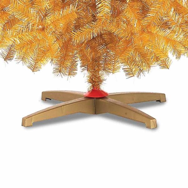 Pino Arbol Dorado Navidad Oro Artificial 220cm Naviplastic