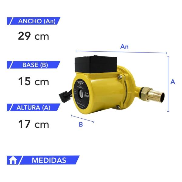 Bomba Presurizadora de Agua 2 Servicios 1/3 Hp 120 w Automatica 60 L/min  Gutstark.