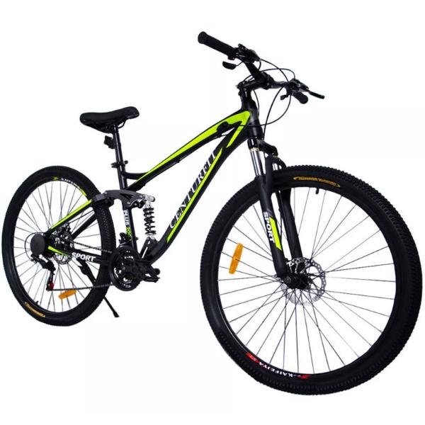 Bicicleta Aluminio Centurfit R29 Montaña 21 Velocidades Amarilla Shimano Amortiguador Profesional