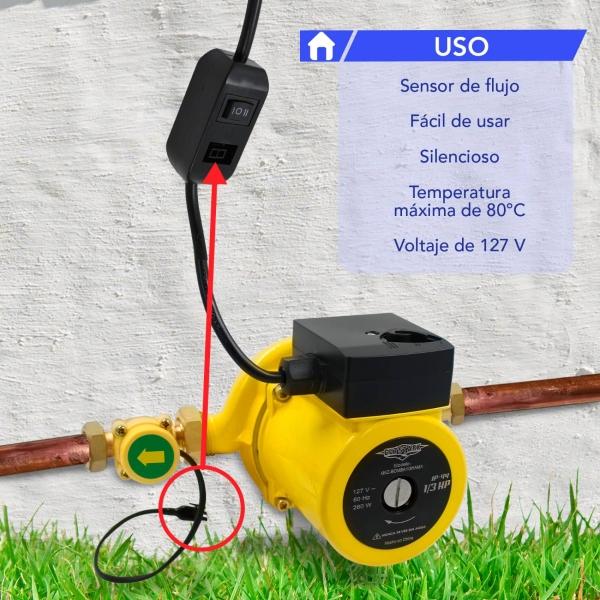 Bomba Presurizadora de Agua 2 Servicios 1/3 Hp 120 w Automatica 60 L/min  Gutstark.