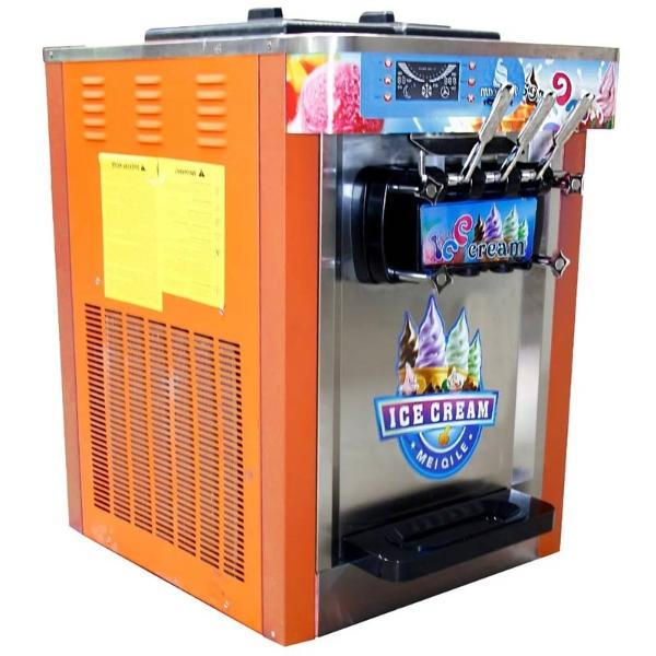 Maquina Helados  1800w Helado Suave Nieve Comercial Profesional Naranja