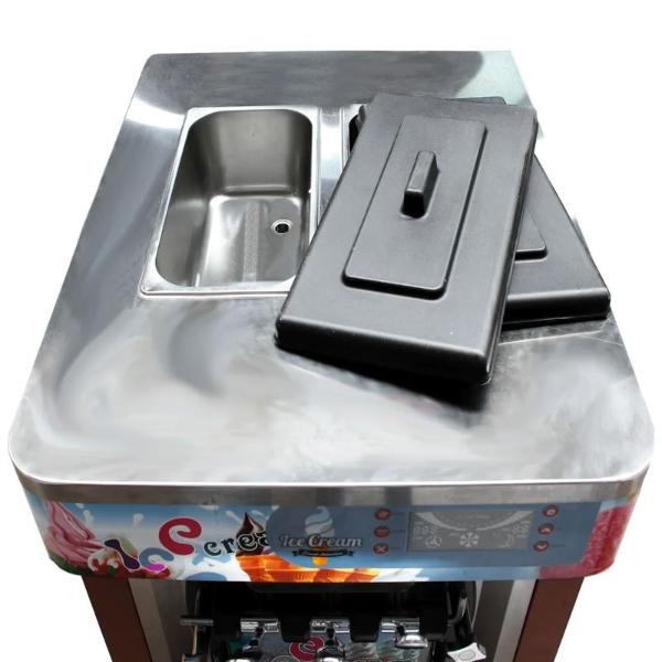 Maquina Helados  1800w Helado Suave Nieve Comercial Profesional Naranja