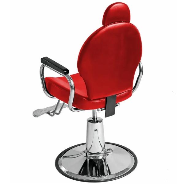Silla Barberia Roja Reclinable Giratoria Hidraulica Peluqueria Estetica Sillon