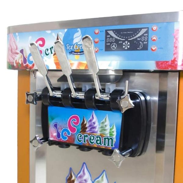 Maquina Helados  1800w Helado Suave Nieve Comercial Profesional Naranja