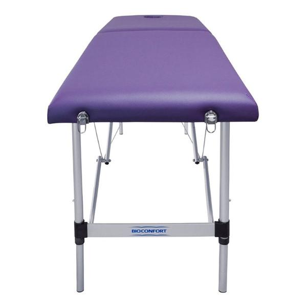 Cama De Masaje Plegable Camilla Spa Fisioterapia  Ajustable 110 kg Base Aacero Morada Nanofort