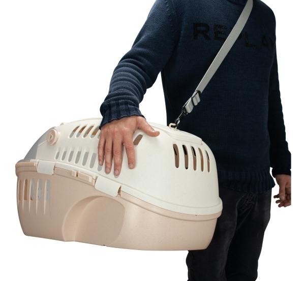 Caja Transportadora Para Gato Y Perro Canasta Eco-friendly Beige