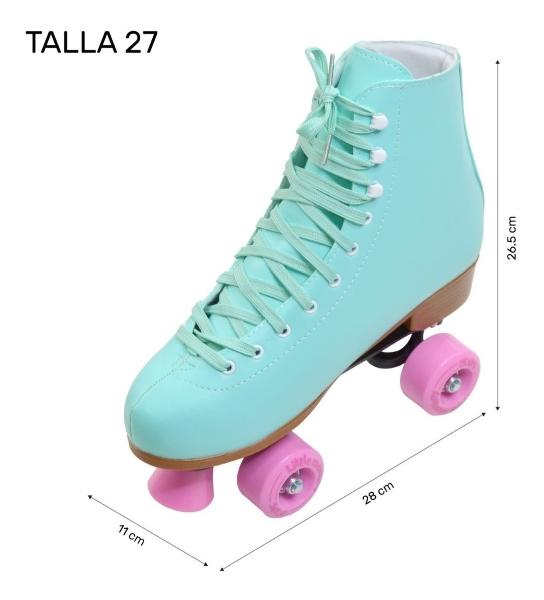 Patines 4 Ruedas Chicago Azul Unisex Quads Profesionales 