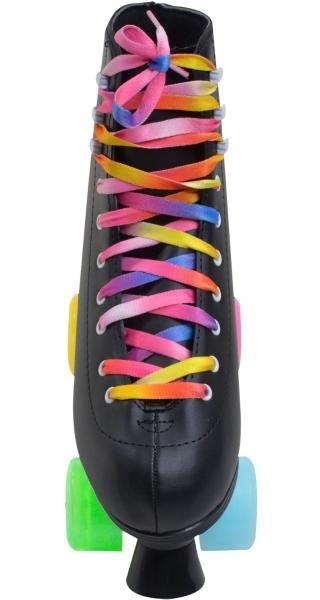 Patines 4 Ruedas Clasicos Quads Profesionales Cuero Sintetico Negra