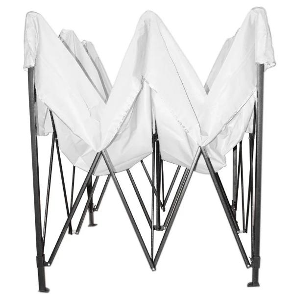 Carpa 6x3 Toldo Plegable Reforzado Impermeable Lona Blanca Exterior Jardin Jardimex