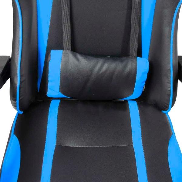 Silla Gamer Consola Pc Ergonomica Reclinable Azul Gaming.