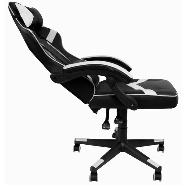 Silla Gamer Ergonomica Reclinable Gaming Premium  Videojuegos Blanca