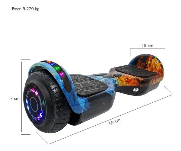 Hoverboard Patineta Electrica Bocina Bluetooth Luces Led
