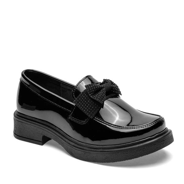 MOCASIN ESCOLAR CHAROL  de Yuyin Para Mujer Negro 23263 T7