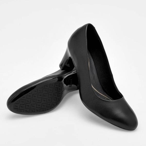 ZAPATILLA CERRADA TACON CUADRADO Para Mujer Flexi 124401, Color Negro -1 V7