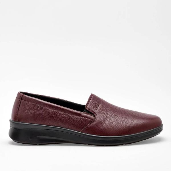 MOCASIN CASUAL Para Mujer Flexi 124501, Color Vino -1 V7