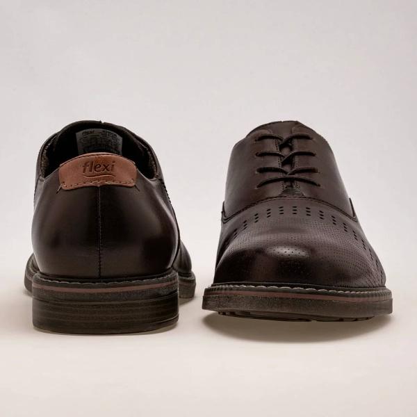 ZAPATO VESTIR Para Hombre Flexi 404608, Color Cafe -1 V7