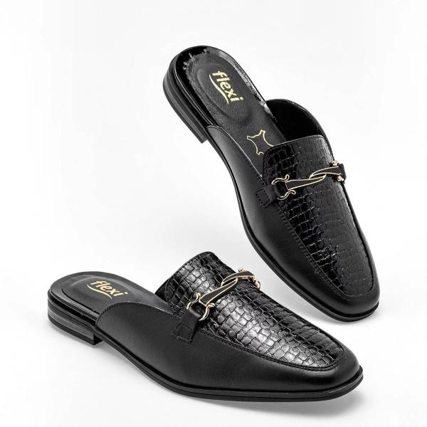 ZAPATO SUECO Para Mujer Flexi 126603, Color Negro -1 V7