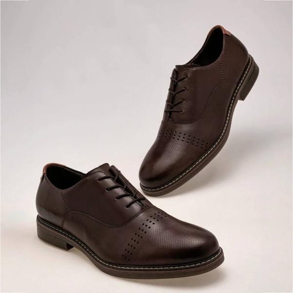 ZAPATO VESTIR Para Hombre Flexi 404608, Color Cafe -1 V7