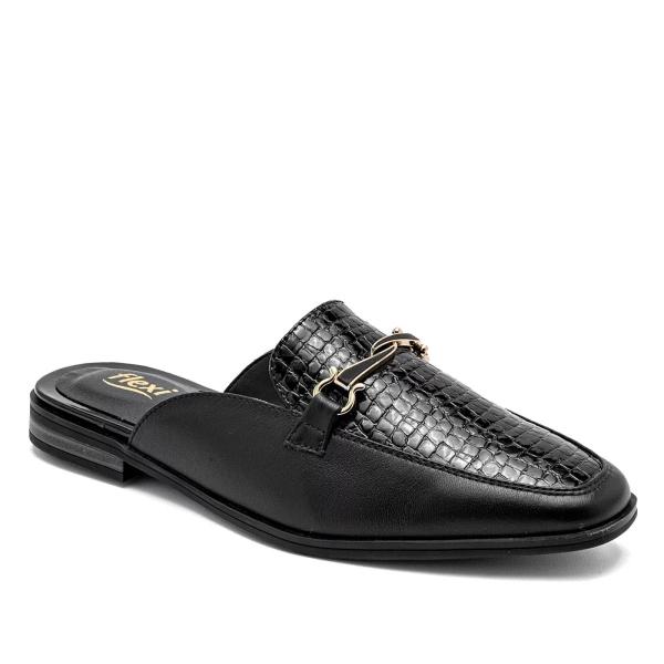 ZAPATO SUECO Para Mujer Flexi 126603, Color Negro -1 V7