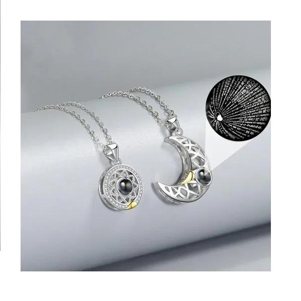 Collar Parejas Corazón Magnético, Regalos Para Novio Novia