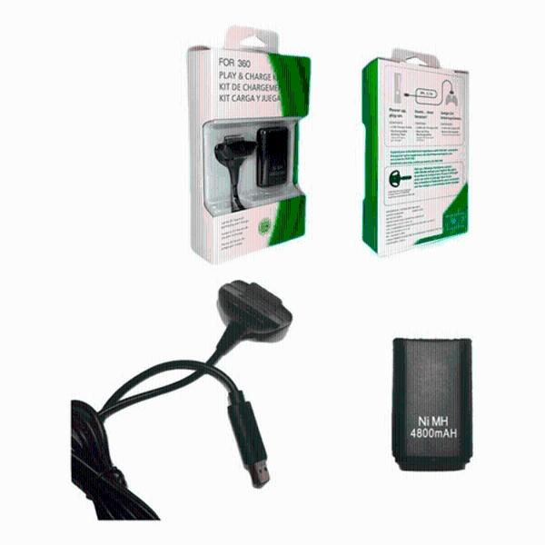 Kit Carga Y Juega Para Control Xbox 360