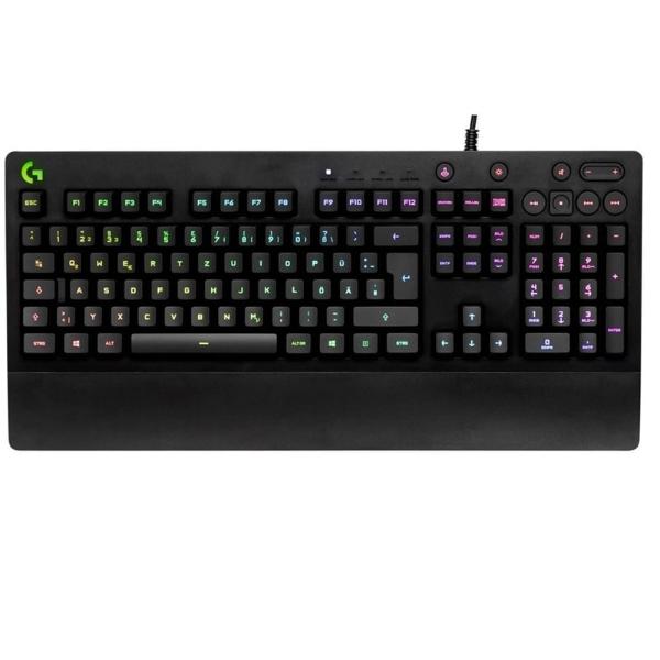 Teclado gamer Logitech Serie G Prodigy G213 QWERTY inglés US negro con luz RGB