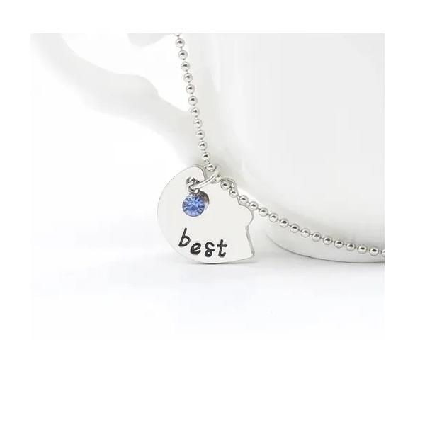 3 Collares En Corazón Unido, Mejores Amigas.