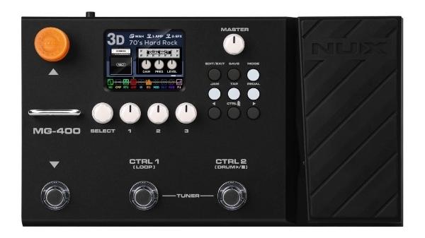 Pedal de efecto NUX Modeling Guitar & Bass Processor MG-400 negro.