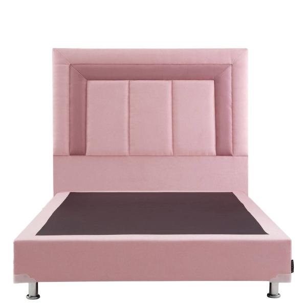 Cabecera Queen Size Dicasa Bora con Box Alessa Rosa