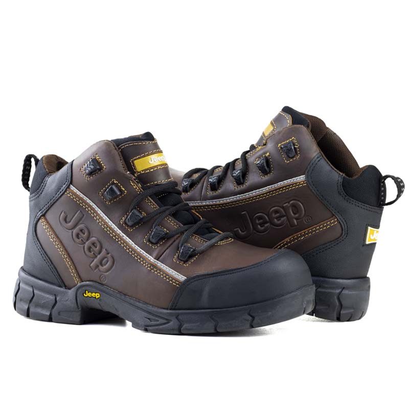 Bota Industrial Caballero Casquillo Jeep Café 5101 Original.