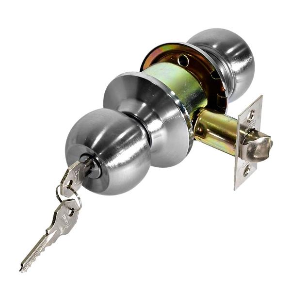 CERRADURA DE PERILLA GAMMA RECAMARA CROMO MATE 