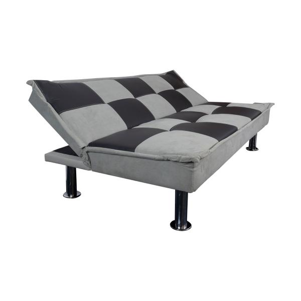 Sofácama Futón Para Sala Individual Bossa Prius 185cm Gris