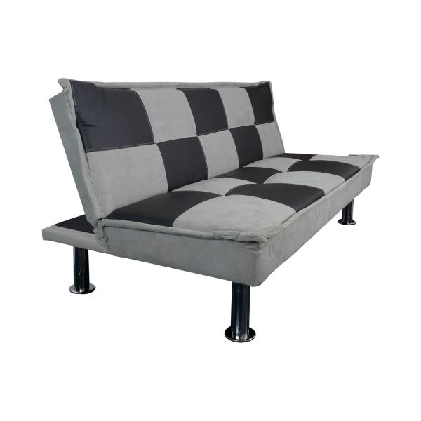Sofácama Futón Para Sala Individual Bossa Prius 185cm Gris
