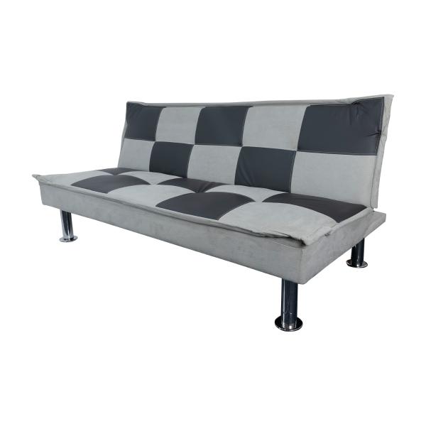 Sofácama Futón Para Sala Individual Bossa Prius 185cm Gris