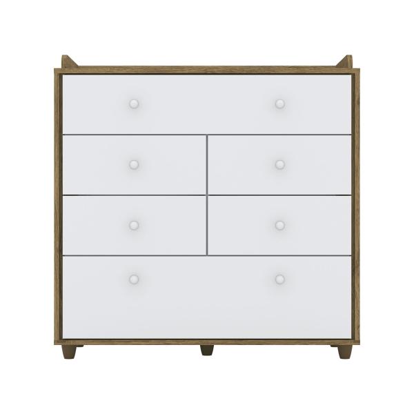 Cómoda Cajonera Infantil para Bebé de 6 Cajones Pao de Mel