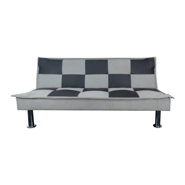 Sofácama Futón Para Sala Individual Bossa Prius 185cm Gris