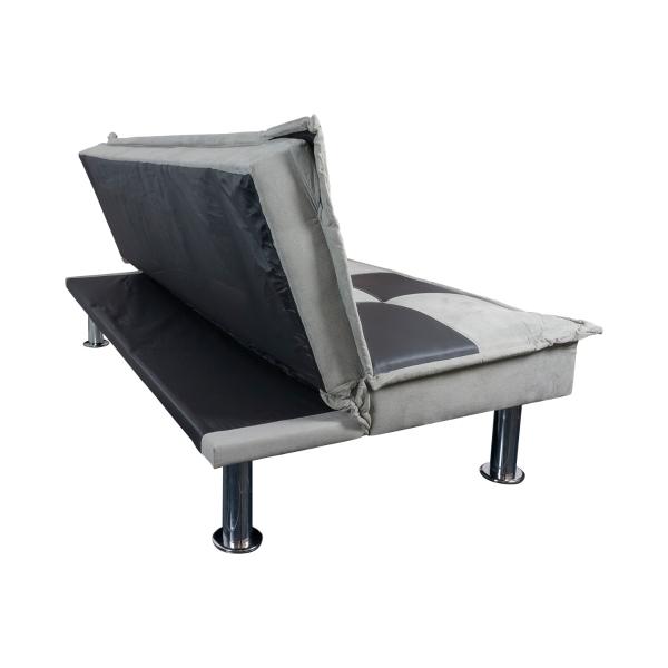 Sofácama Futón Para Sala Individual Bossa Prius 185cm Gris