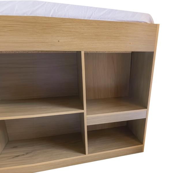 Cama Escritorio Moderno 5 Compartimentos 1 Repisa Bossa Neko