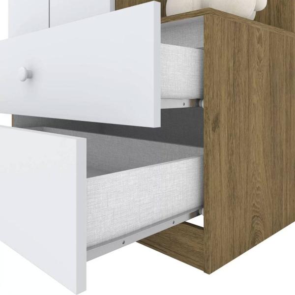 Ropero Infantil para Bebé o Niño Laberinto Rústico / Blanco