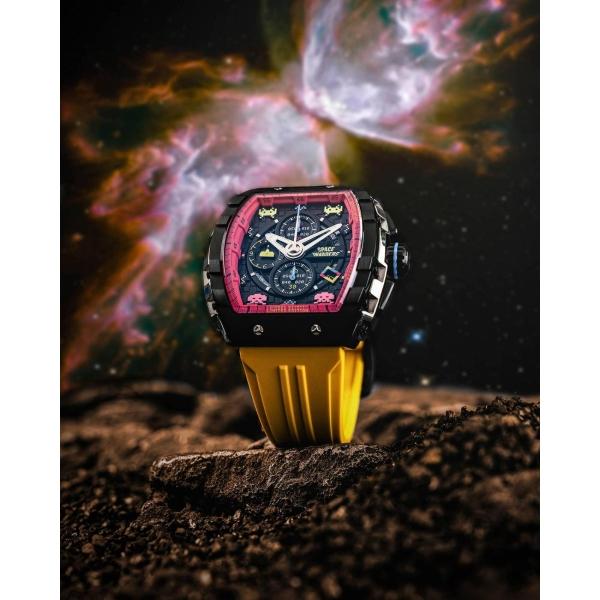 Reloj Nubeo Magellan Chronograph Space Invaders Limited Edition NB-6024-SI-02 