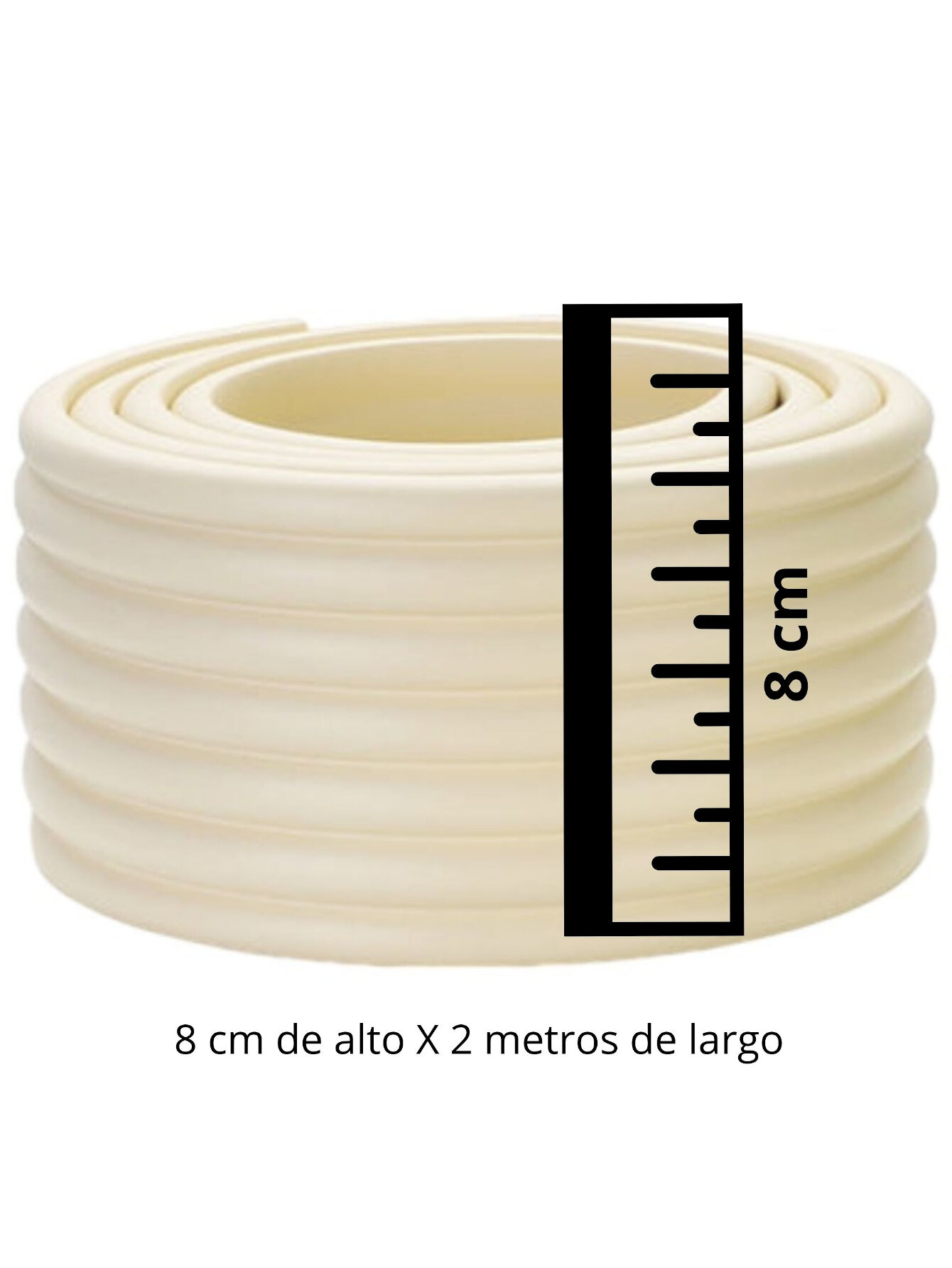 Protector Esquineros De Foamy Para Mesas Y Muebles Rollo y Esquineros (Beige).